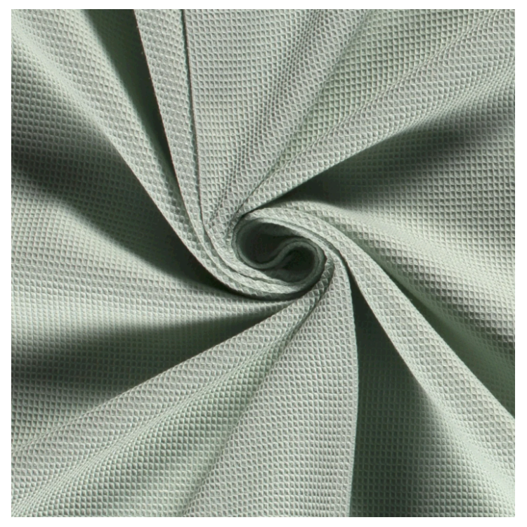Tissu nid d'abeille mini - Vert menthe
