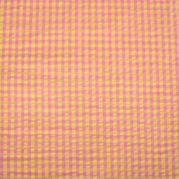 issu coton seersucker - Eli jaune bonbon