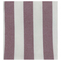 Tissu toile extérieur - Rayure bordeaux