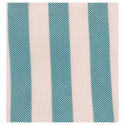 Tissu toile extérieur - Rayure turquoise