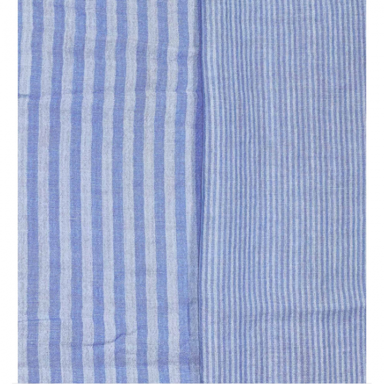 Tissu double gaze - Stripes bleu ciel