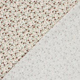 Tissu double gaze - Pâquerette blanc cassé