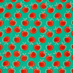 Tissu double gaze - Pomme menthe foncé