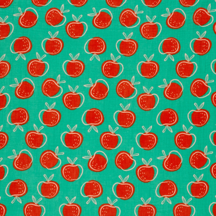 Tissu double gaze - Pomme menthe foncé