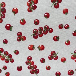 Tissu toile - Tomates cerises