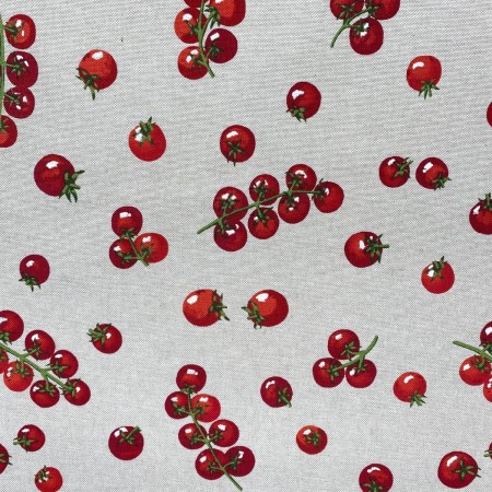 Tissu toile - Tomates cerises