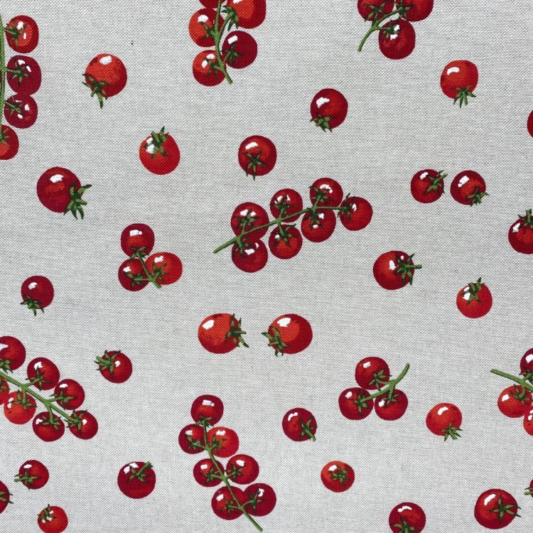 Tissu toile - Tomates cerises