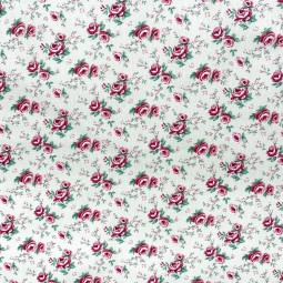 Tissu cretonne - Suzanne ivoire