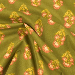 Tissu coton - Adi bronze