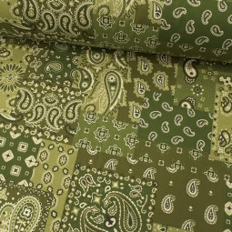 Tissu coton - Farwest kaki