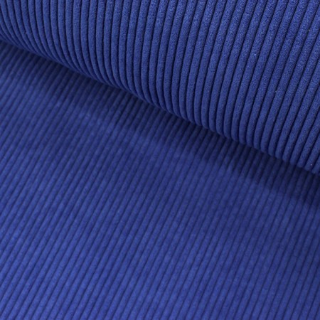 Tissu velours à côtes - Huggy bleu royal