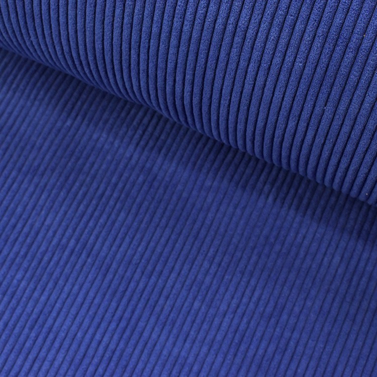 Tissu velours à côtes - Huggy bleu royal