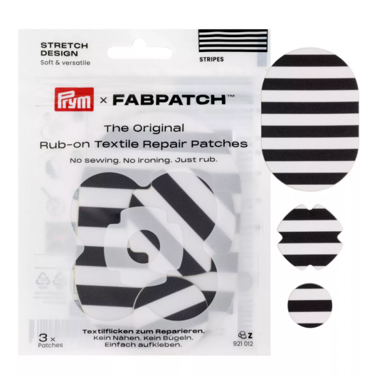 Pièces adhésive spécial stretch design Rayures - Fabpatch X Prym