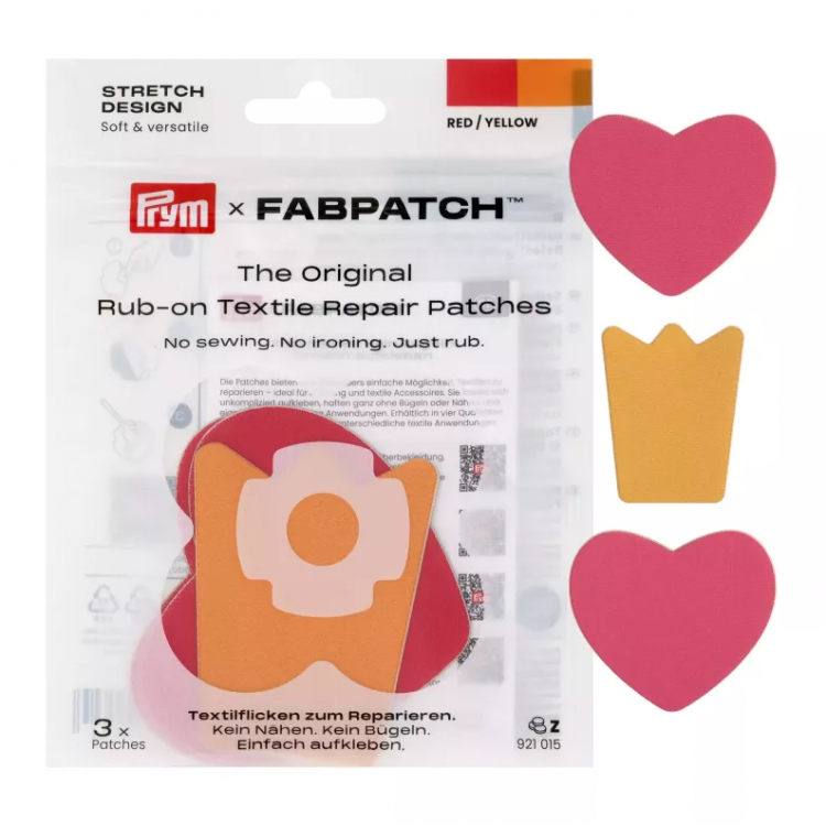 Pièces adhésive spécial stretch design Couronne coeur - Fabpatch X Prym