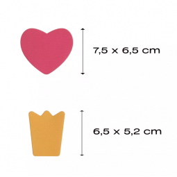 Pièces adhésive spécial stretch design Couronne coeur - Fabpatch X Prym