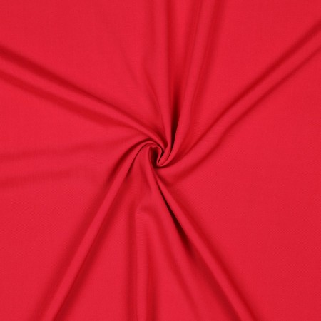 Tissu viscose uni - Rouge
