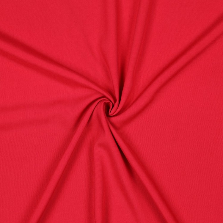 Tissu viscose uni - Rouge