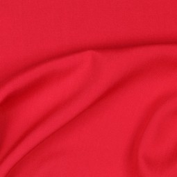 Tissu viscose uni - Rouge