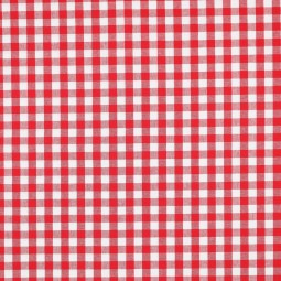 Tissu coton vichy - Rouge