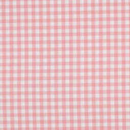 Tissu coton vichy - Vieux rose