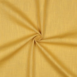 Tissu lin coton - Ocre