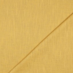 Tissu lin coton - Ocre