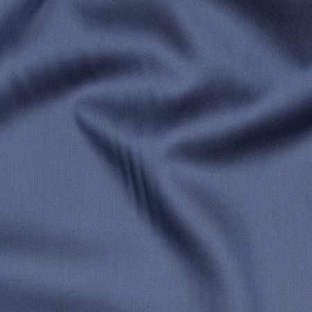 Tissu coton uni satiné - Bleu nuit