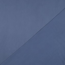Tissu coton uni satiné - Bleu nuit