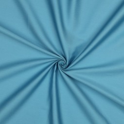 Tissu coton uni satiné - Bleu givré