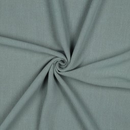 Tissu viscose et lin - Vert ancien