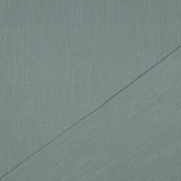 Tissu viscose et lin - Vert ancien