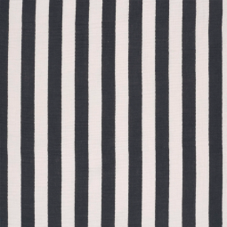 Tissu double gaze - Rayures marine