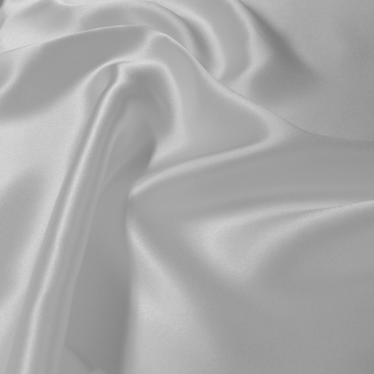 Tissu Soie - Satin blanc