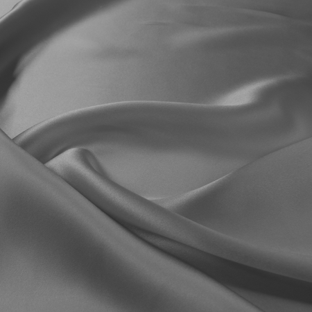 Tissu Soie - Satin gris