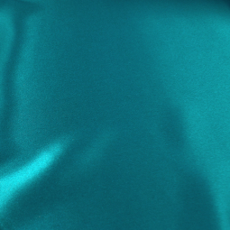 Tissu Soie - Satin bleu canard