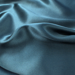 Tissu Soie - Satin marine