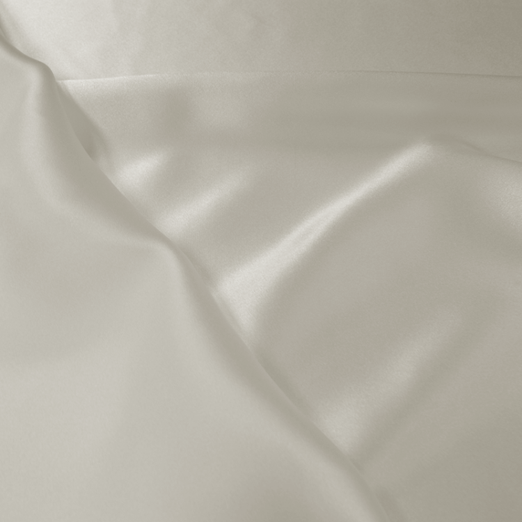 Tissu Soie - Satin écru