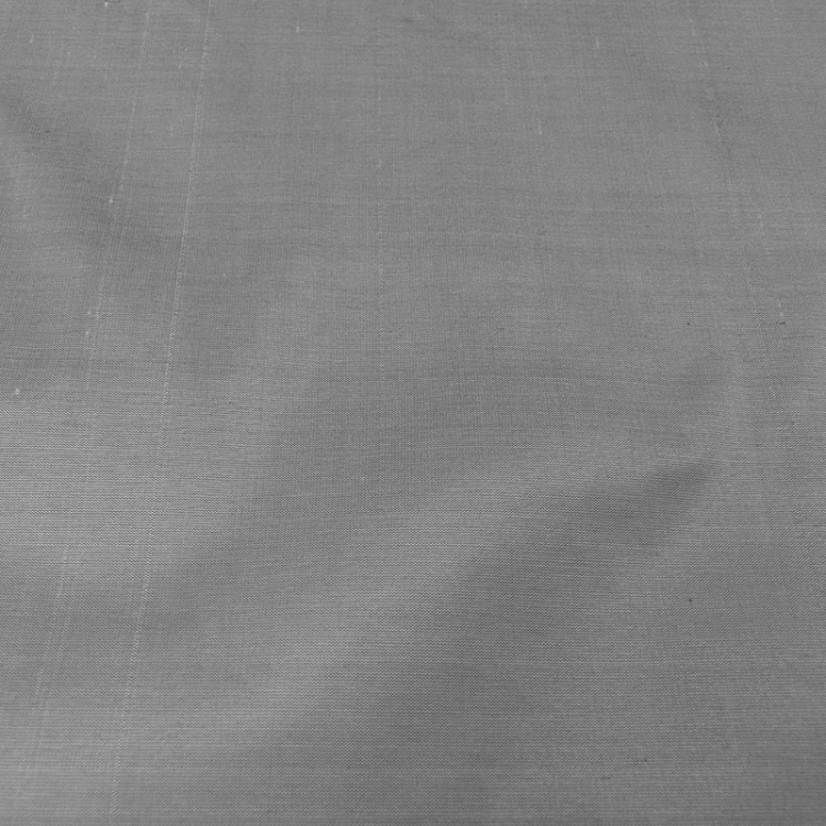 Tissu Soie - shantung machine gris