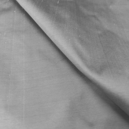 Tissu Soie - shantung machine gris