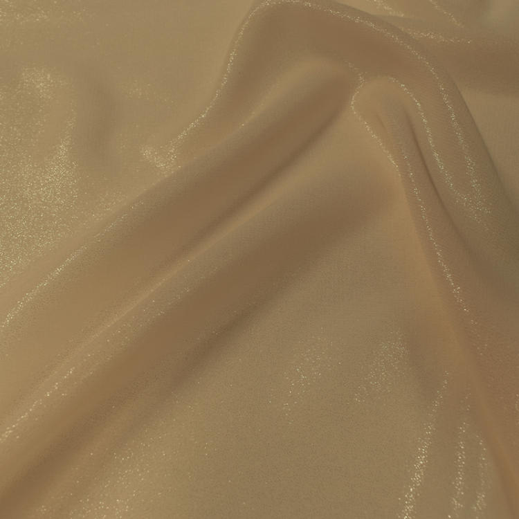 Tissu mousseline - Foil nude