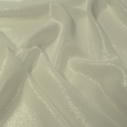 Tissu mousseline - Foil blanc