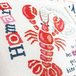Fiche de broderie Lilipoints - Homard