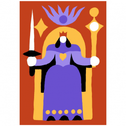 Kit Canevas Fatal - Canevas postal - La reine