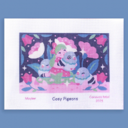 Kit Canevas Fatal - Cosy pigeons