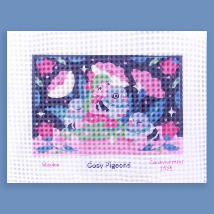 Kit Canevas Fatal - Cosy pigeons