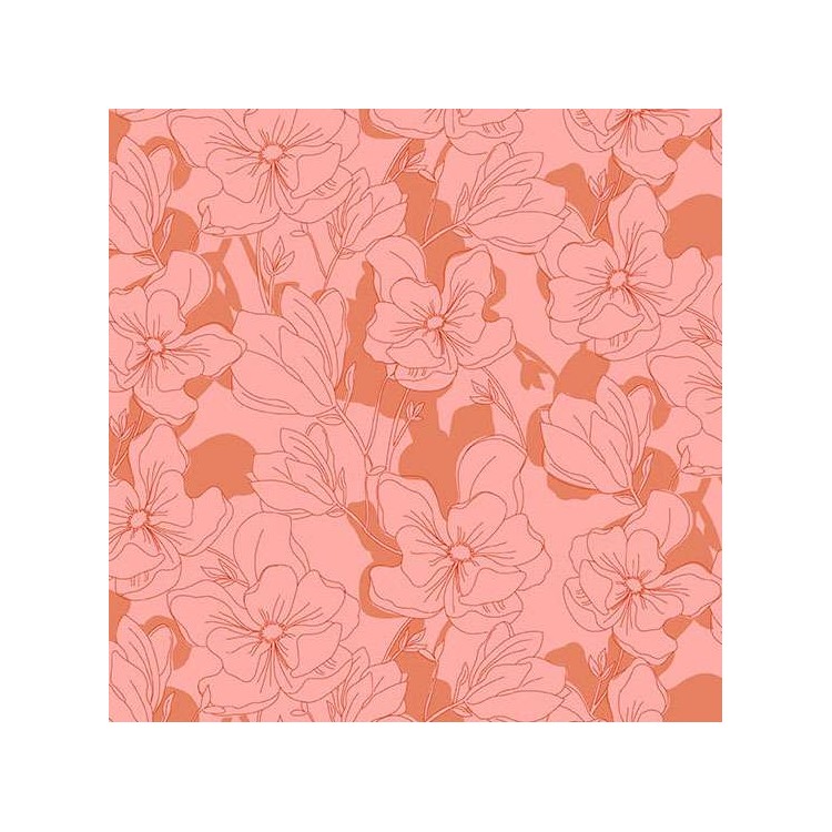 Tissu Stephanie Organes - Color Me Whispered - Magnolia Veil coral