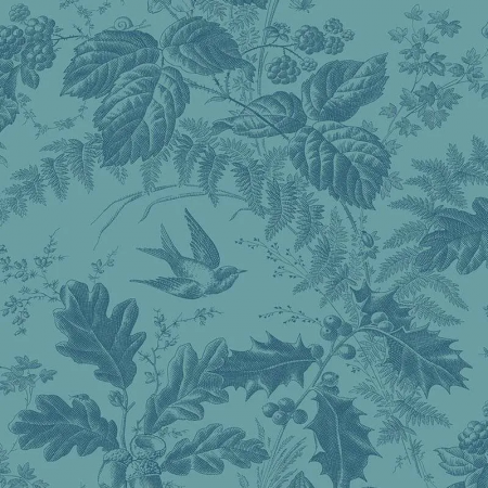 Tissu Laundry Basket Quilts - Teal blue