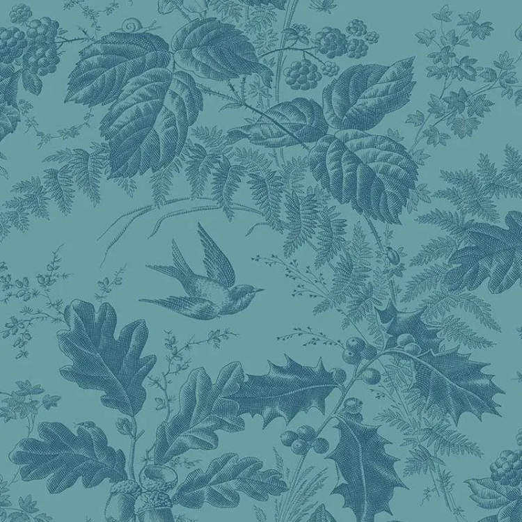 Tissu Laundry Basket Quilts - Teal blue