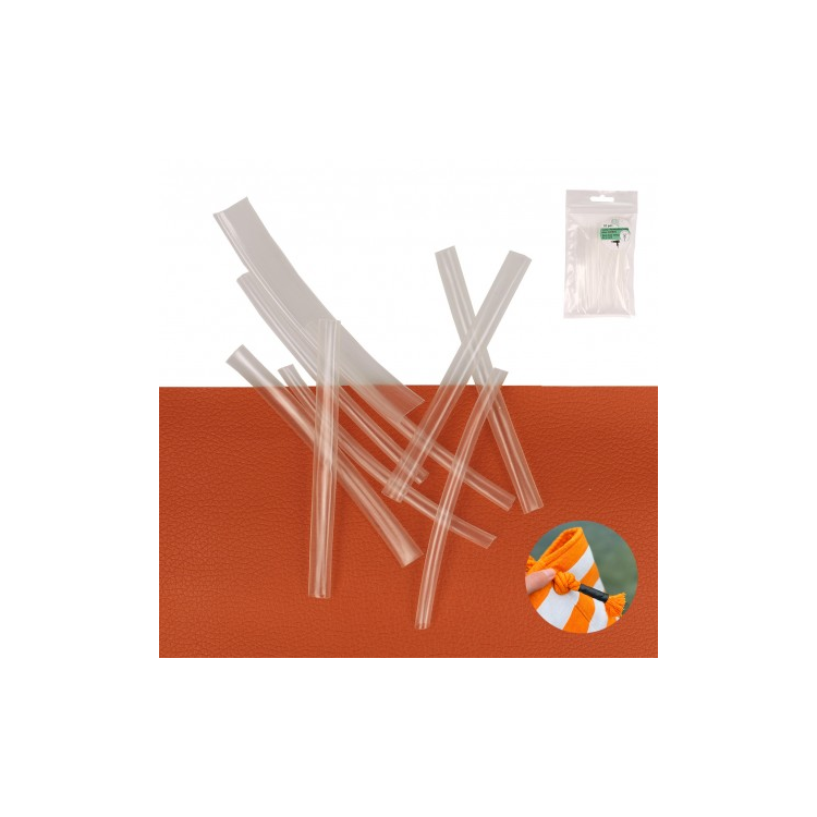 Gaine thermorétractable pour cordon transparent