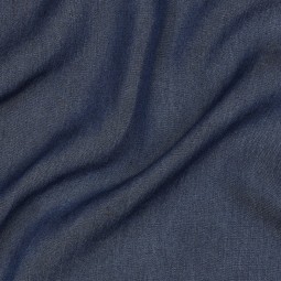 Tissu gabardine - Jean fin bleu indigo